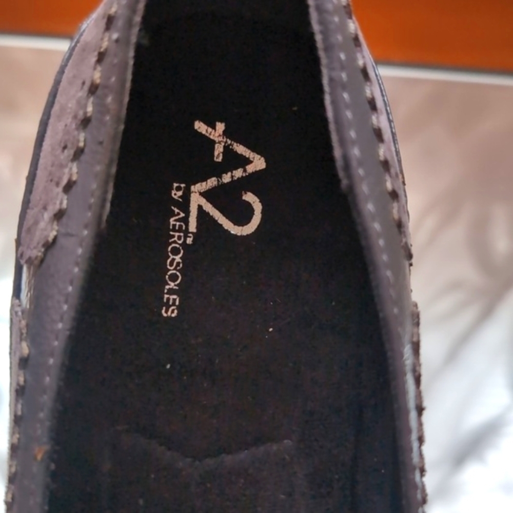 AEROSOLES Women's Size 8M Gray Classic High Heel Round Toe Heels - Picture 4 of 13